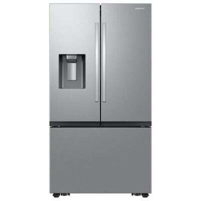 31 cu. ft. Mega Capacity 3-Door French Door Refrigerator with Four Types of Ice in Stainless Steel