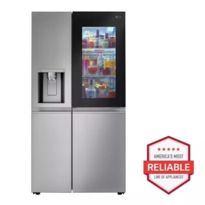 27 cu.ft. Smart Side-By-Side InstaView® Door-in-Door® Refrigerator with Craft Ice™