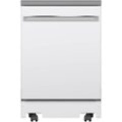 GE 23.625-in Portable Freestanding Dishwasher (White) ENERGY STAR, 54-dBA