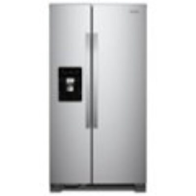 Whirlpool – 24.6 Cu. Ft. Side-by-Side Refrigerator – Monochromatic Stainless Steel