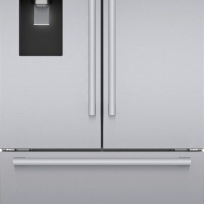 Bosch – 500 Series 26 Cu. Ft. French Door Smart Refrigerator with QuickIcePro – Stainless Steel